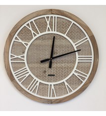 ChantalBrandO Wandklok ROMAN WOOD modern design