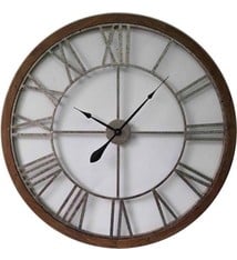 Saramax Wandklok OLD METAL Industrieel modern design