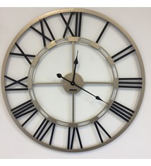 ChantalBrandO Wandklok Black & Gold Industrieel modern design