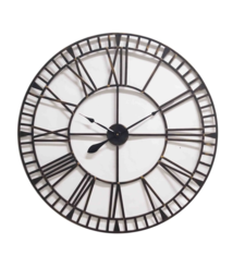 ChantalBrandO Wandklok Old Gold industrieel retro design