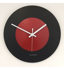 ChantalBrandO Wandklok Black & RED modern Dutch Design