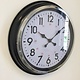NiceTime Wandklok RAVENNA zwart modern vintage design