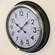 NiceTime Wandklok RAVENNA zwart modern vintage design