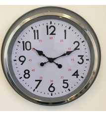 NiceTime Wandklok RAVENNA Grijs modern industrieel design