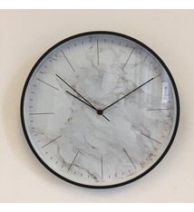 NiceTime Wandklok MARMER zwart Modern DUTCH DESIGN