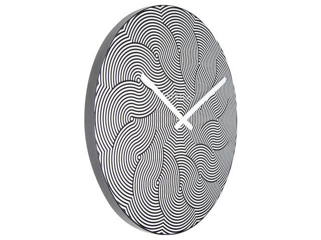 NXT Wandklok ABSTRACT Black & White Modern Design