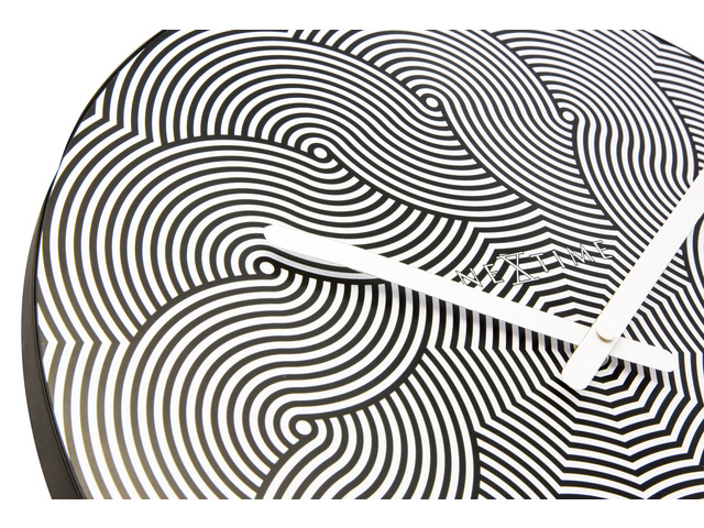 NXT Wandklok ABSTRACT Black & White Modern Design