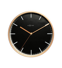 NXT Wandklok Black & Copper modern design