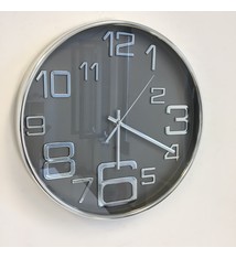 Saramax Wandklok BIG 6 grijs modern design