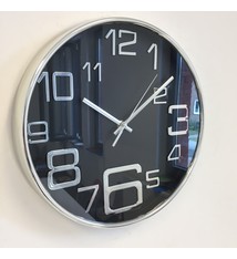 Saramax Wandklok BIG 6 zwart modern design