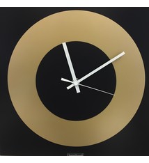 ChantalBrandO Wandklok ChantalBrandO Black & Gold Modern DUTCH Design