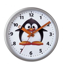 Saramax Kinder wandklok PINQUIN