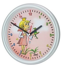 Saramax Kinder wandklok Prinses met kikker