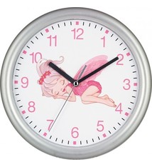 Saramax Kinder wandklok elfje Roze