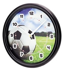 Saramax Kinder wandklok met voetbal