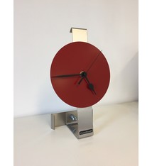 ChantalBrandO Tafelklok RED SPIRIT BLACK POINTERS DUTCH DESIGN