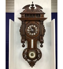 NiceTime Willem III wandklok met baro- en thermometer - 1900