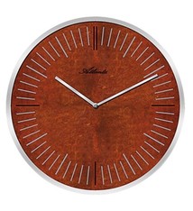 Atlanta Wandklok Copper & Rust modern design