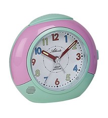 Atlanta Kinderwekker groen-rose