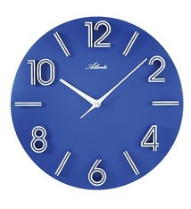 Atlanta Designer wandklok BLUE
