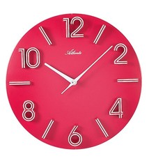 Atlanta Designer Wandklok RED