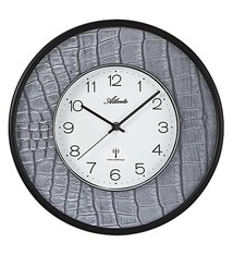 Atlanta Wandklok New Jersey modern design - zilver