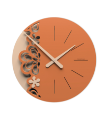 Callea Wandklok Merletto Terra Cotta