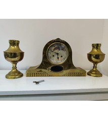 Pendule in koper uitvoering ART DECO