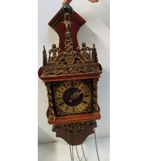 Zaanse klok mahonie hout
