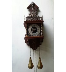 Zaanse klok Mahonie hout