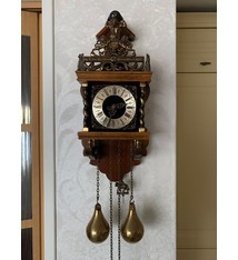 Zaanse klok Mahonie hout