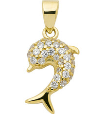 ChantalBrandO DOLFIJN HANGER met zirkonia