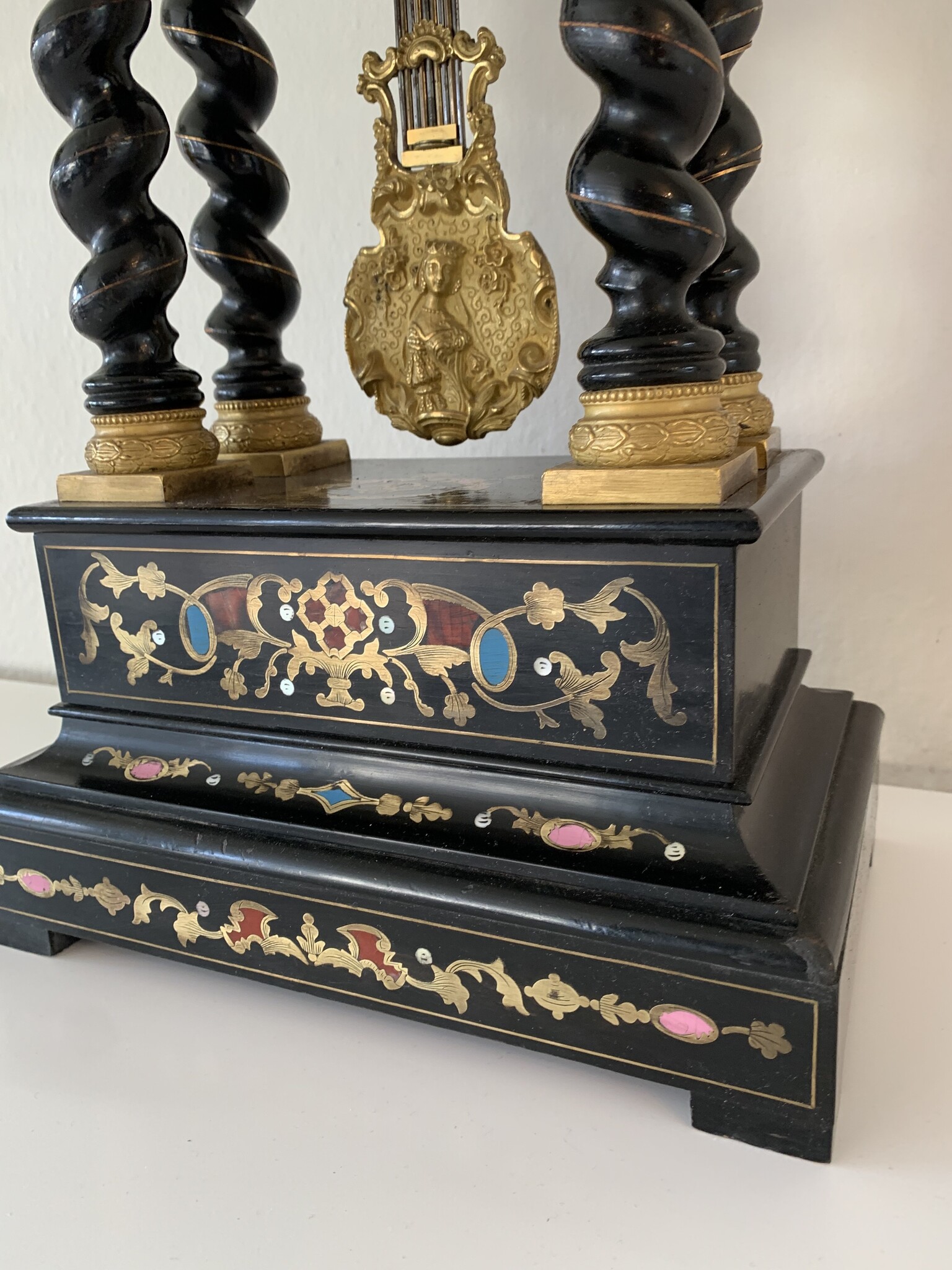 PORTICO KLOK - BOULLE INLEG -NAPOLEON III