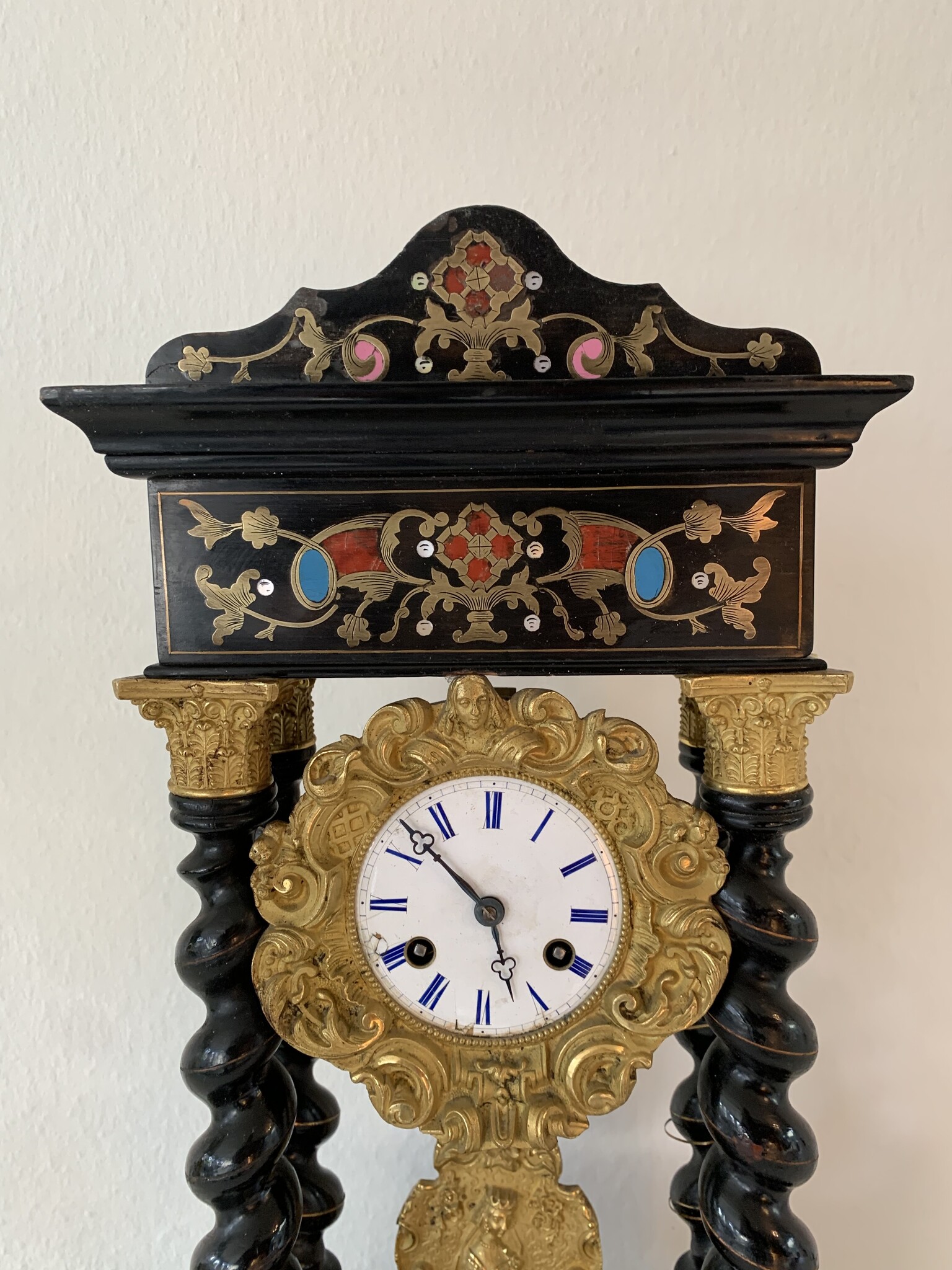 PORTICO KLOK - BOULLE INLEG -NAPOLEON III