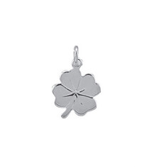 Hanger klaverblad zilver