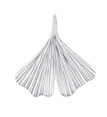 Hanger Ginkoblad zilver