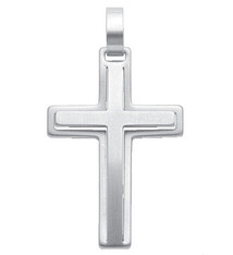 Mooi kruisje voor aan hanger in edelstaal