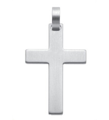 Mooi kruisje voor aan hanger in edelstaal