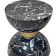 Stool Barletta Black Marble