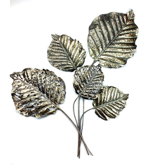 Wanddecoratie gouden bladeren