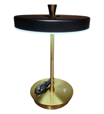 Touch Table Lamp Cagli Matt Black- Gold