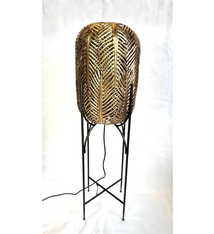 Gold Leaf Lamp on Base
