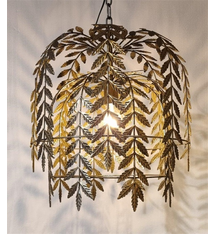 Gold Hanging Willow Lamp