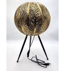 Gold 3 legs Leave Orb Lamp