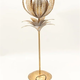 Lamp metal gold with leaves