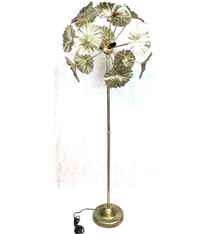 Standing Lamp Leaves Oxidize Gold