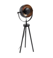 Black Nickle Spotlight Studiolamp Rose Gold Foil