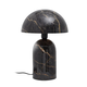 Glazed Black Marble Mushroom Lamp