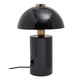 Glazed Full Black Mushroom Lamp