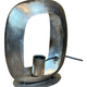 Open lamp silver antiq
